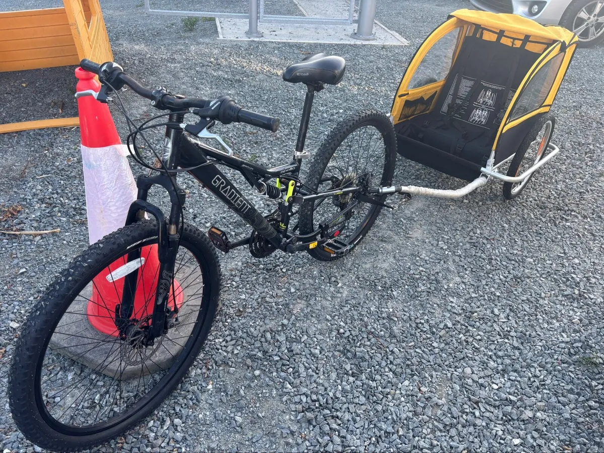 Bike and Bike Trailer - Image 1