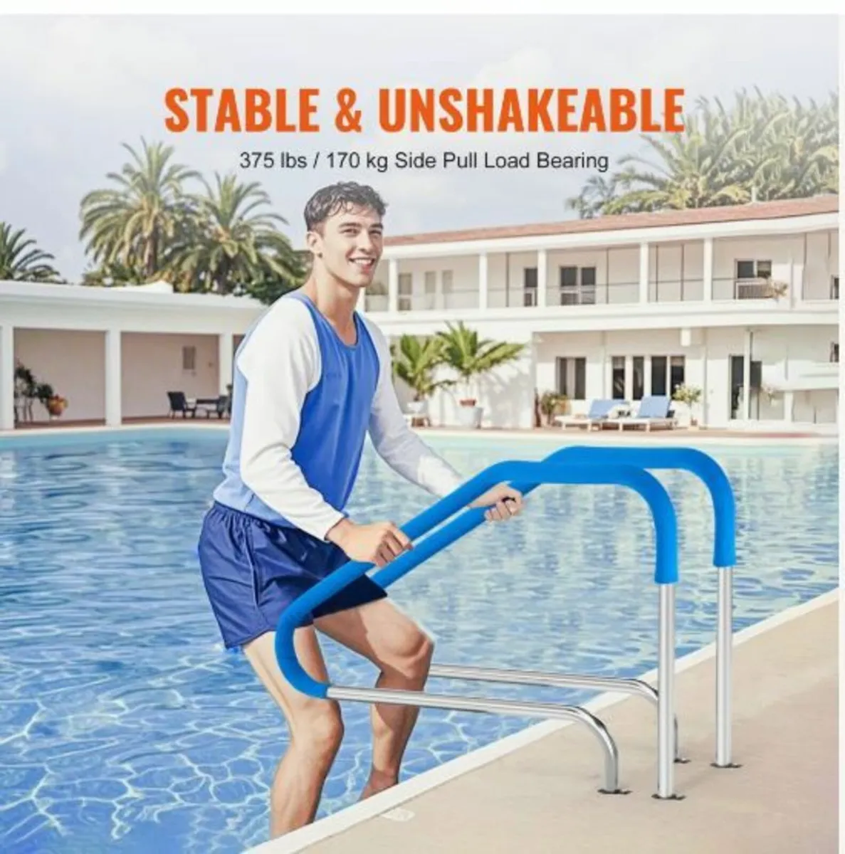 Pool Handrail 46 x 37 inch Stainless Steel - Image 3