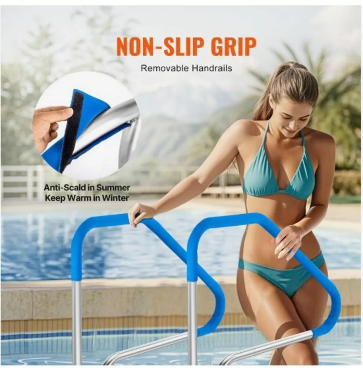 Pool Handrail 46 x 37 inch Stainless Steel - Image 4