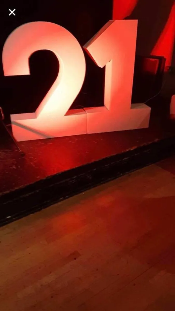 Number 21 and boxes making the word baby - Image 2