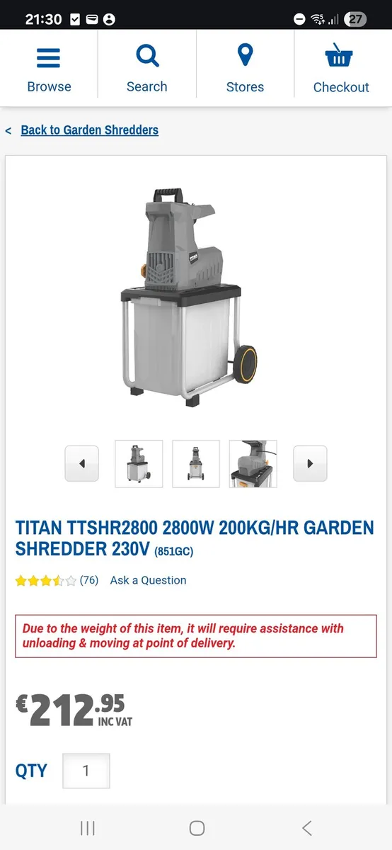 Garden shredder - Titan