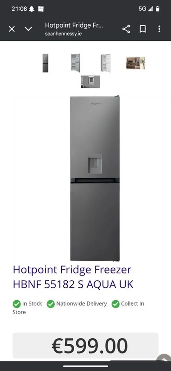 Hotpoint fridge freezer - Image 1