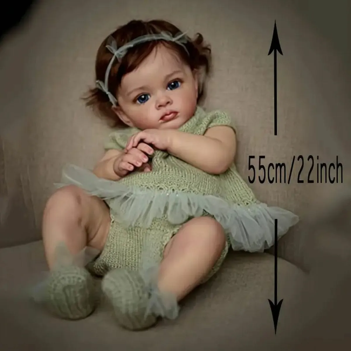 Realistic Soft Body Reborn Doll 22 Inch for Kids - Image 3