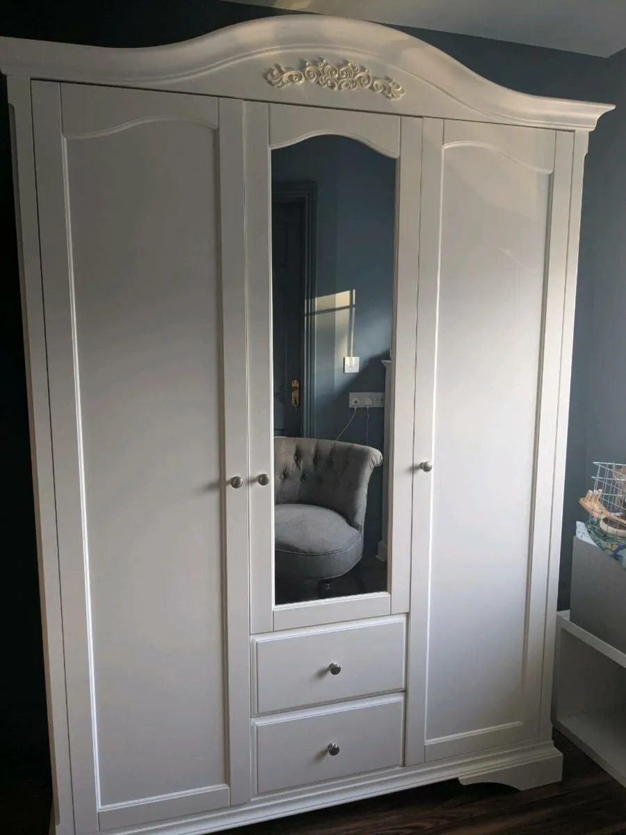 Next Triple White Wardrobe - Image 1
