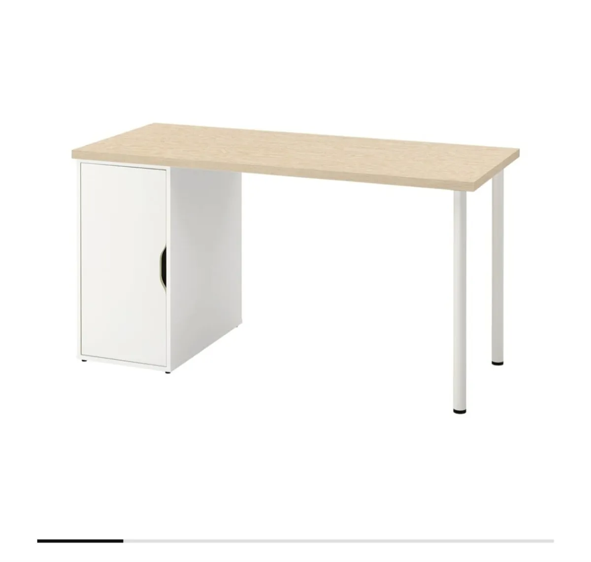Desk with attached cabinet - Image 3