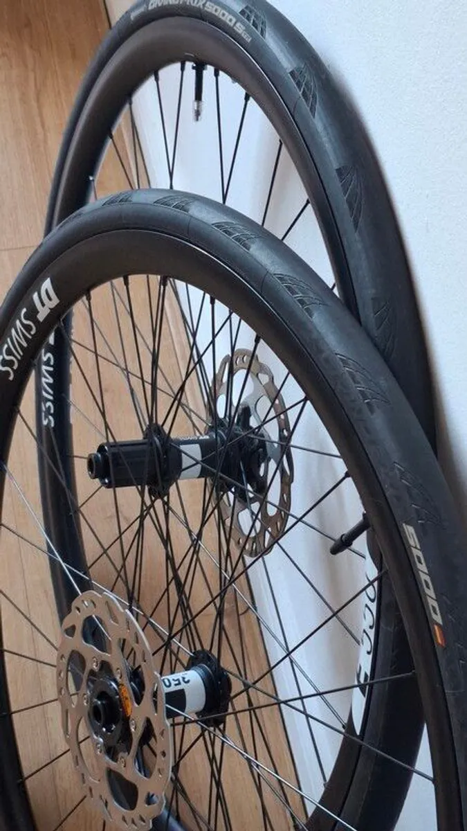 700c Gravel/Road DT wheelset Thru axle 11/12 speed - Image 1