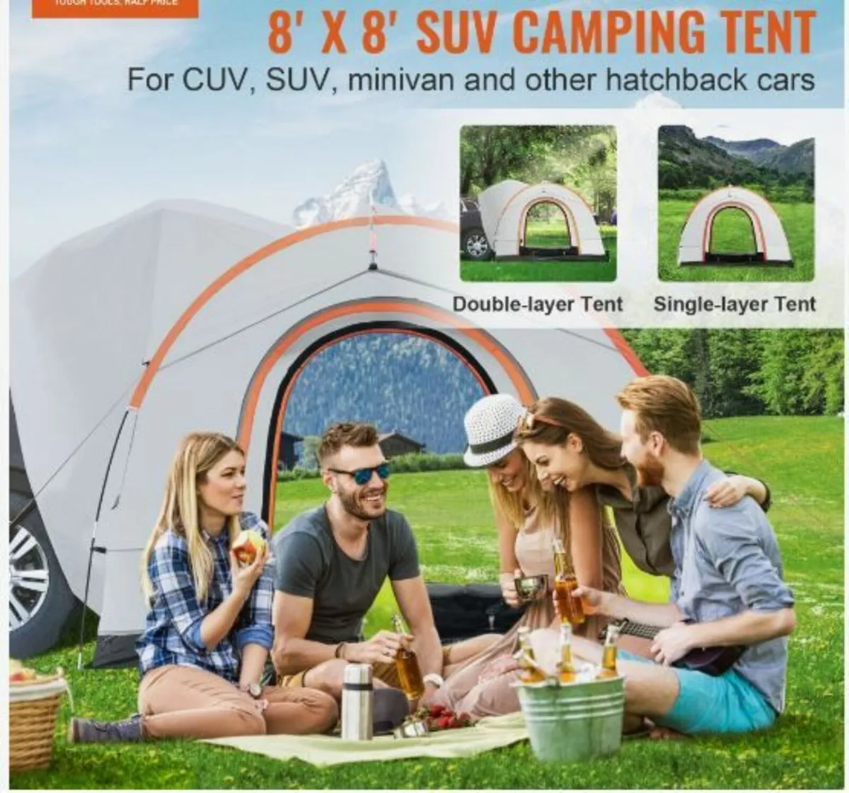 SUV Camping Tent, 8'-8' SUV Tent - Image 2