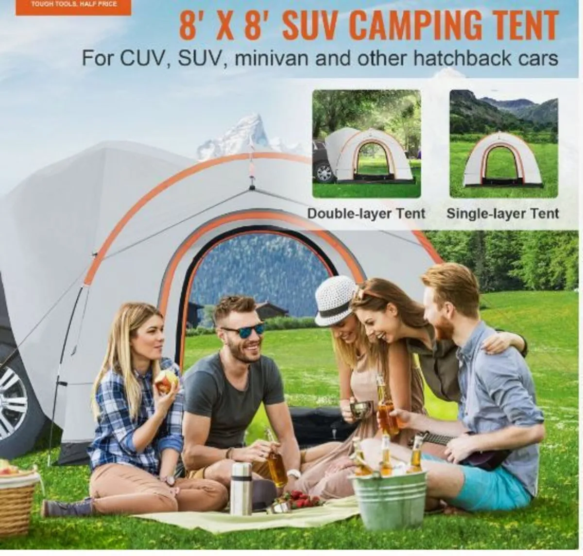 SUV Camping Tent, 8'-8' SUV Tent - Image 3