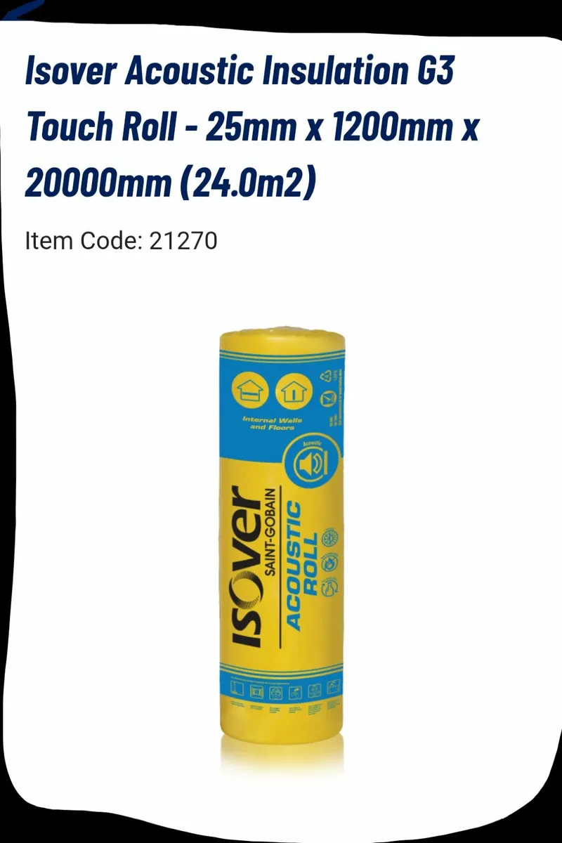 Acoustic Roll 25 mm x 5 rolls - Image 1