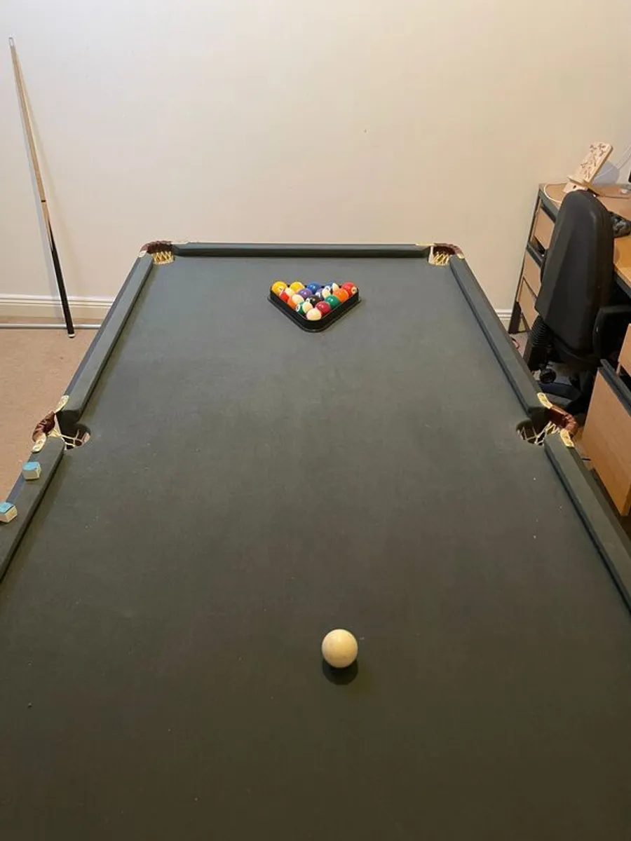 6ft Folding Pool Table - Image 1