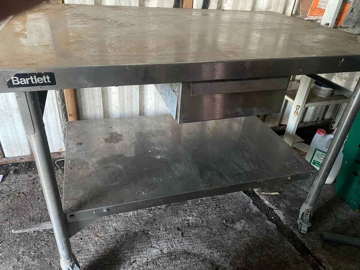 Stainless steel catering garage workbench - Image 2