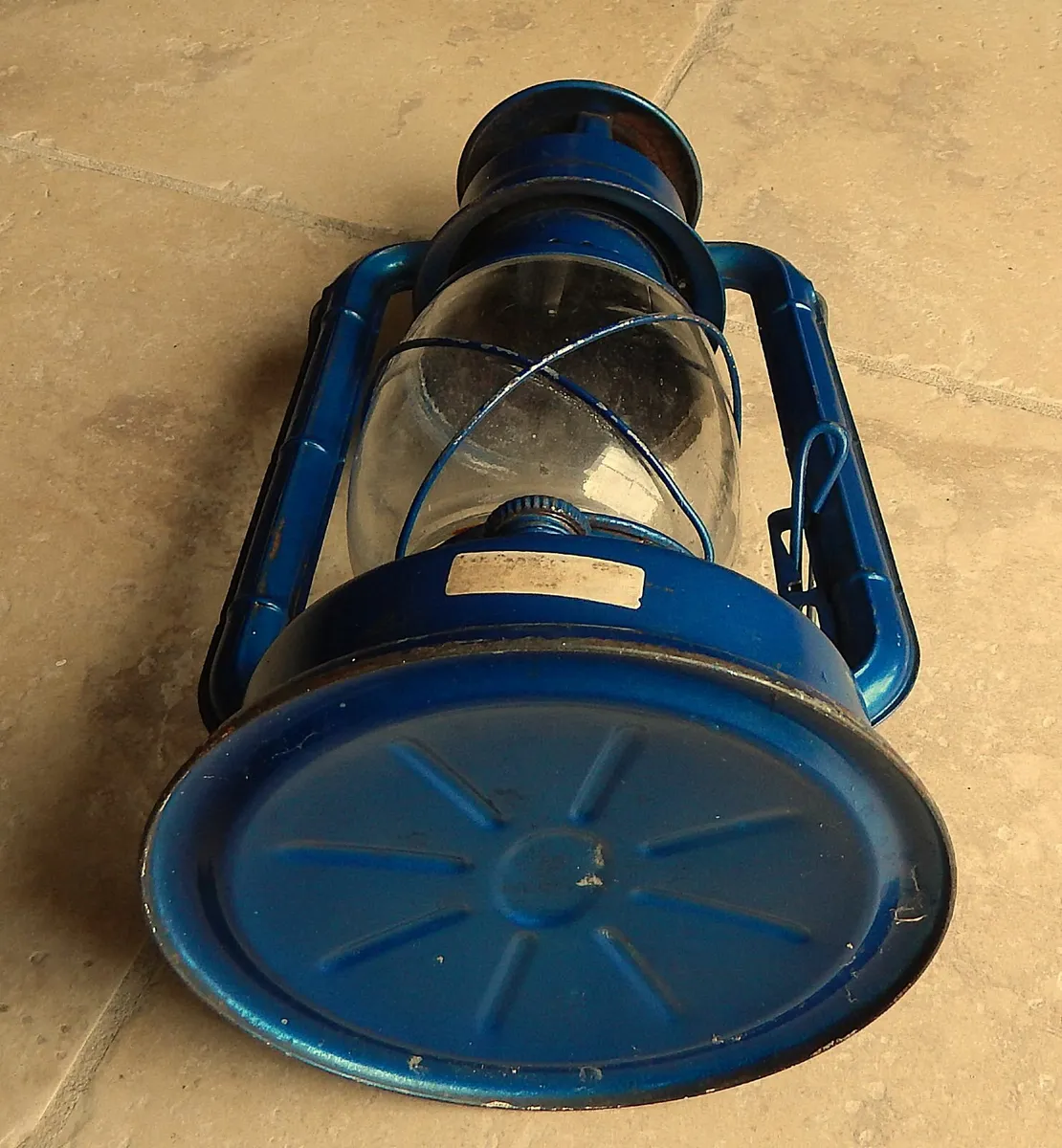 Vintage Dietz No 90 Blue Oil Lantern - Image 4
