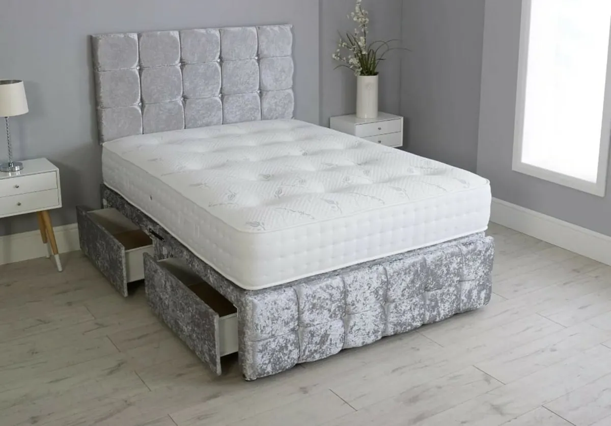 "Paris Cube Divan Drawer Storage Beds" - Image 3
