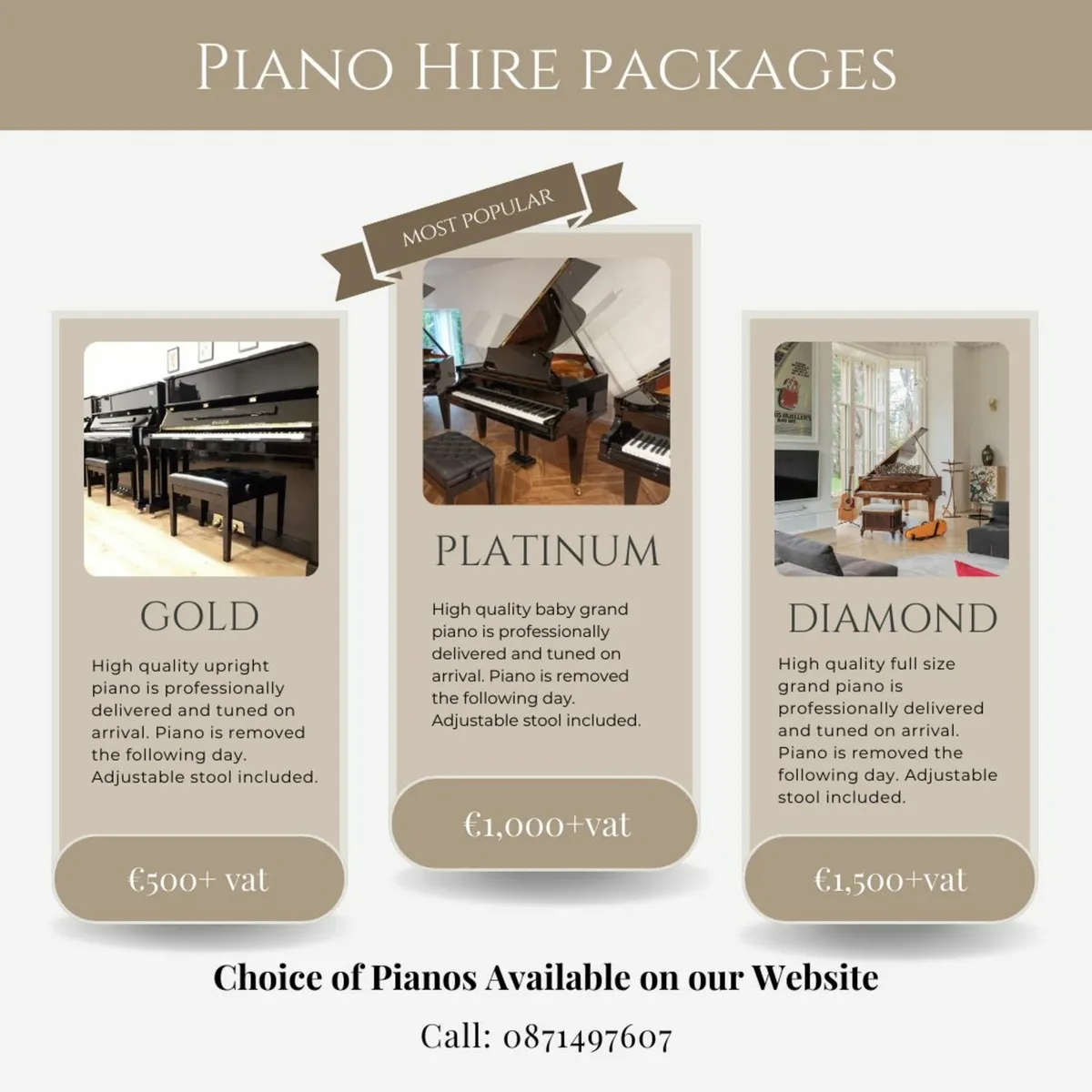 Piano Hire/Rental | Home Parties/Musical Events