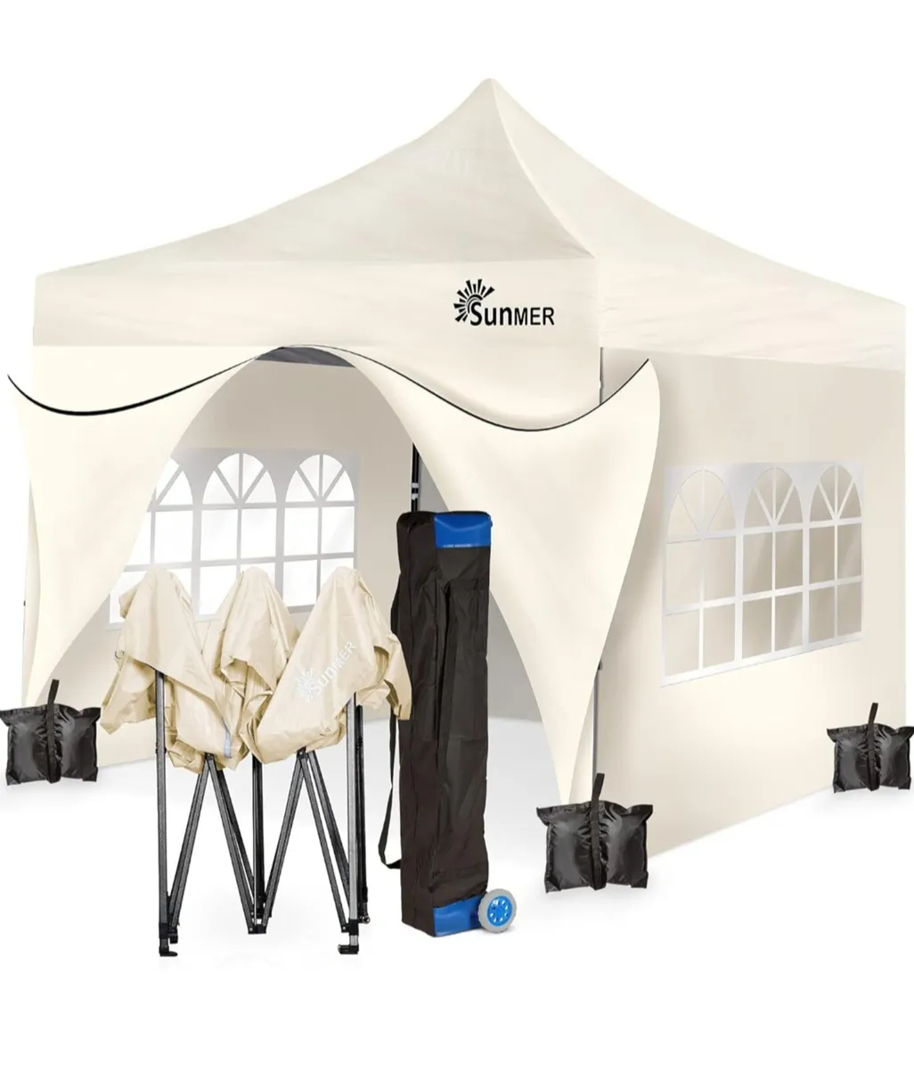 SUNMER 3x3M Pop-Up Gazebo with 4 Sides - Fully Wat - Image 4