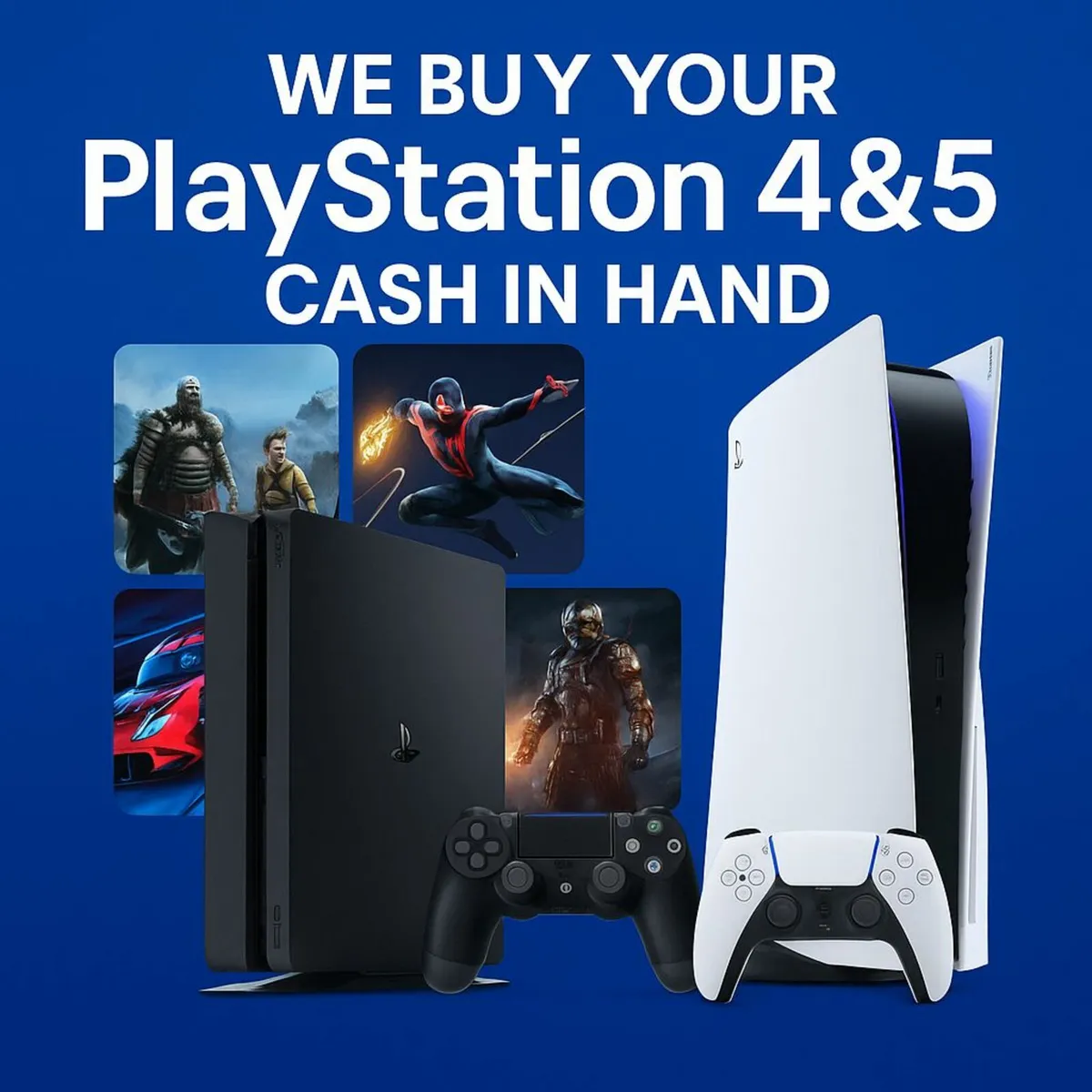 Wantedd Playstation 4 - Playstation 5 - Cash Pay -