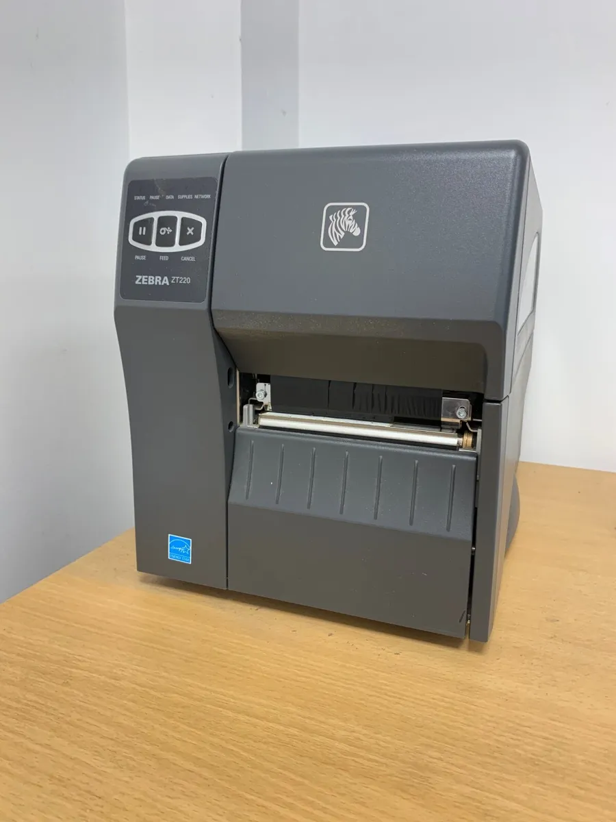 Zebra label printer & label winder - Image 1