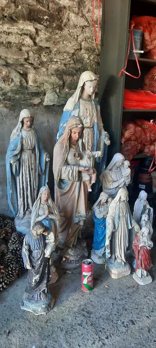 Large and small statues