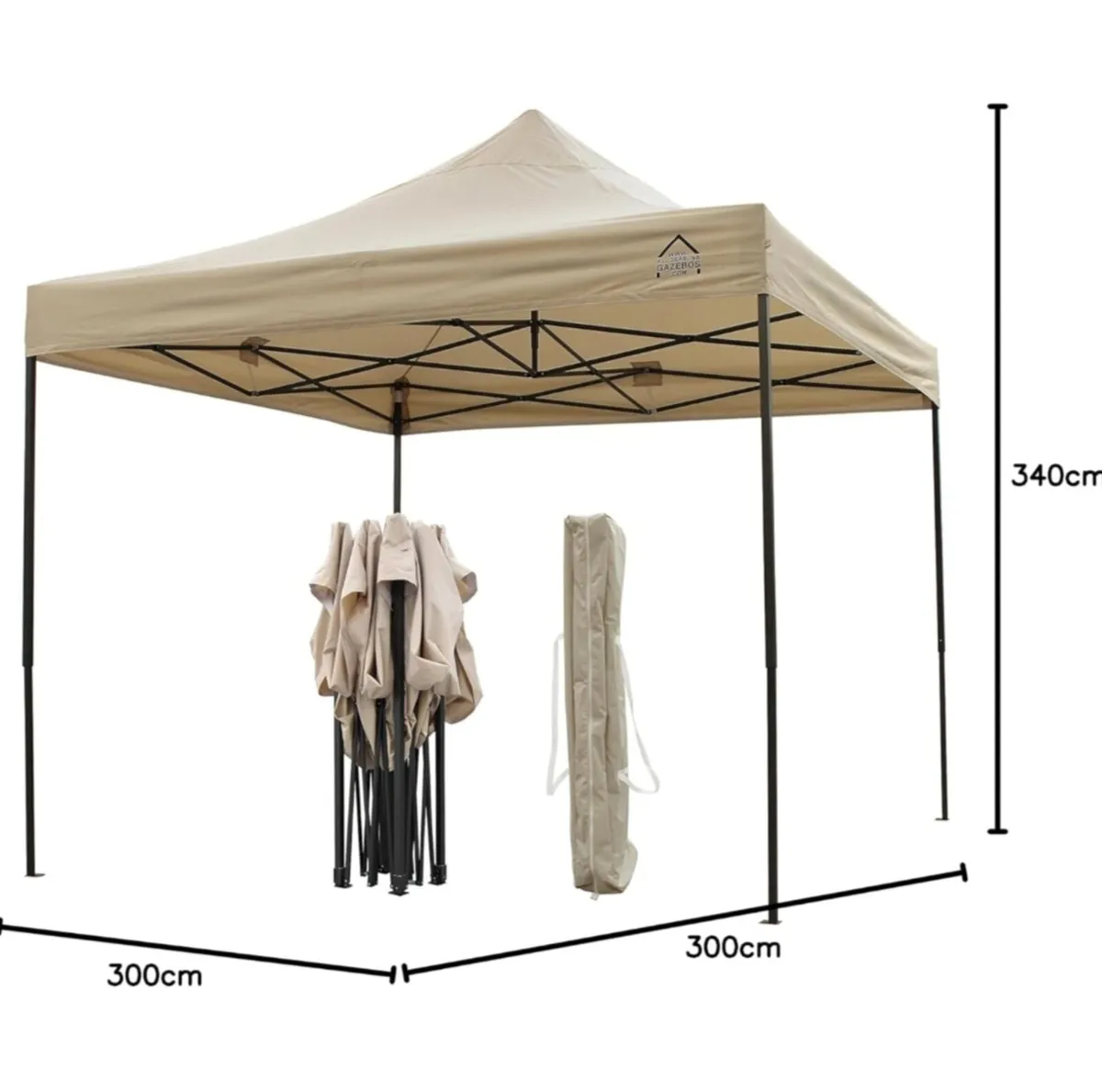 All Seasons Gazebos 3x3m Heavy Duty Fully Waterpro - Image 3