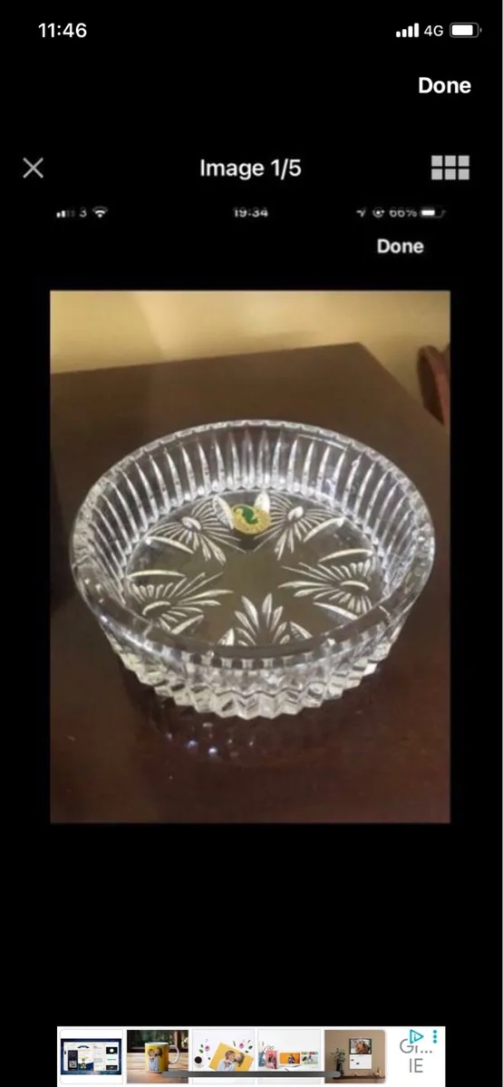 Waterfird Crystal Millennium Wine Bottle coaster - Image 1