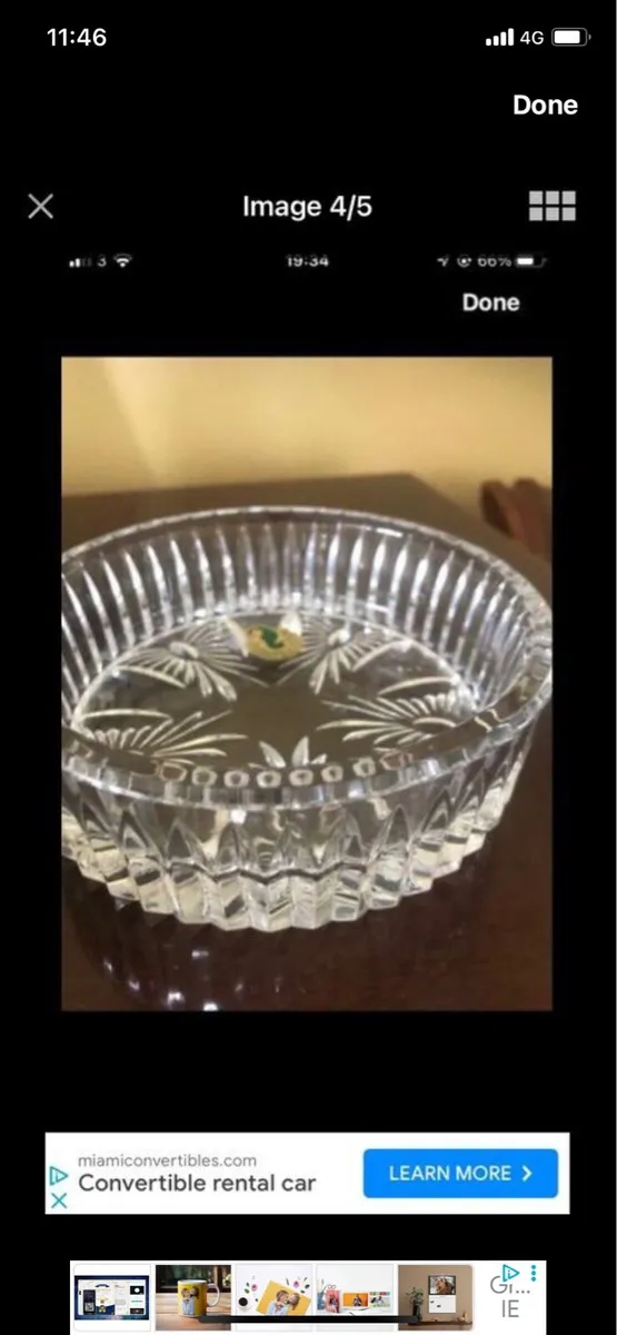 Waterfird Crystal Millennium Wine Bottle coaster - Image 3
