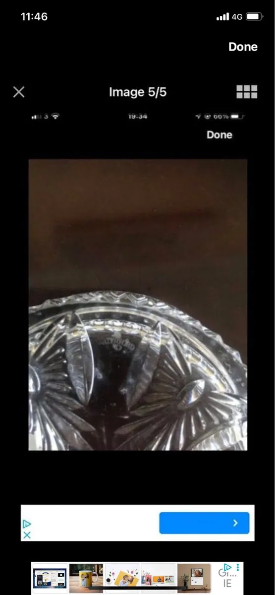 Waterfird Crystal Millennium Wine Bottle coaster - Image 4