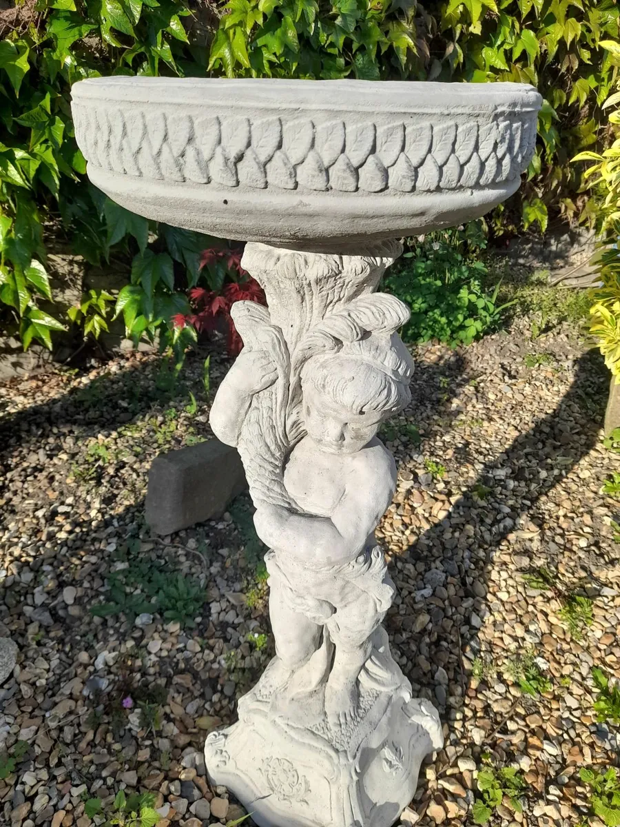 Angel Bird Bath - Brand New - Only 85 - Image 1