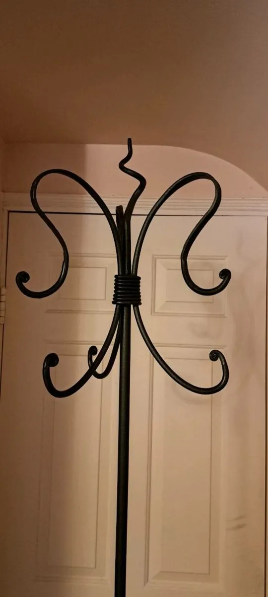 Wrought Iron Coat Stand - Image 1