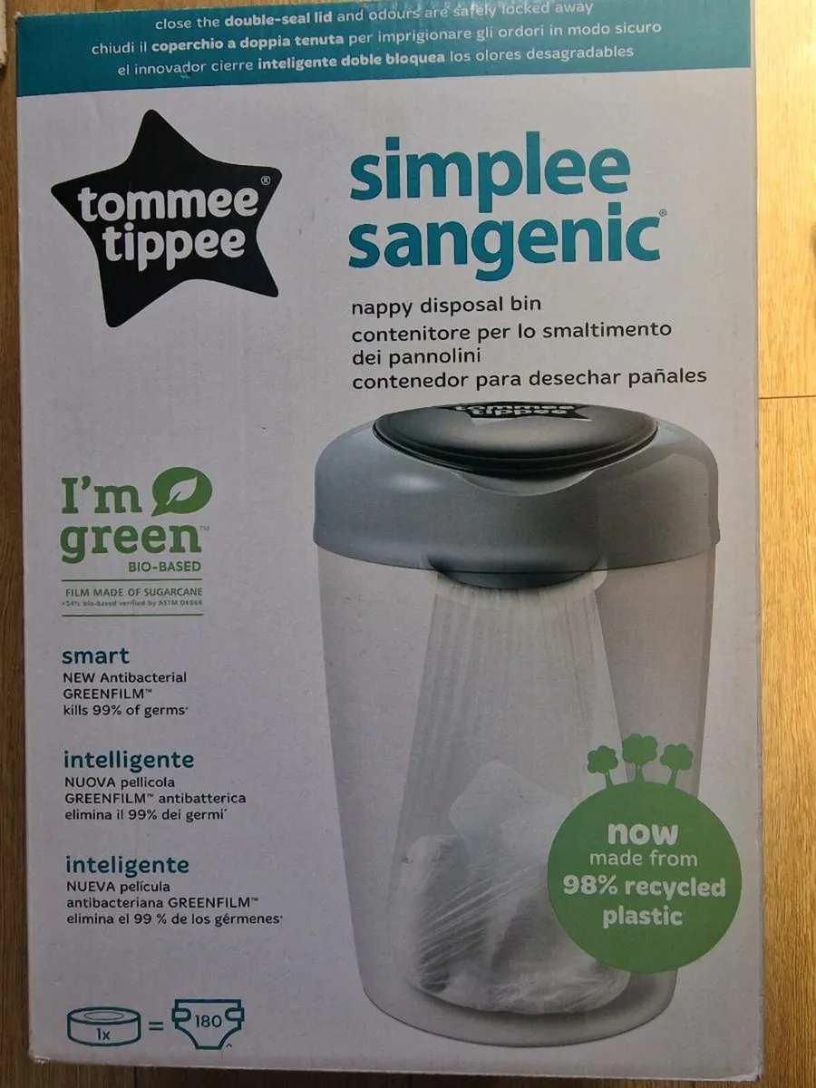 Tommee Tippee Simplee Sangenic Nappy Disposal Bin - Image 1