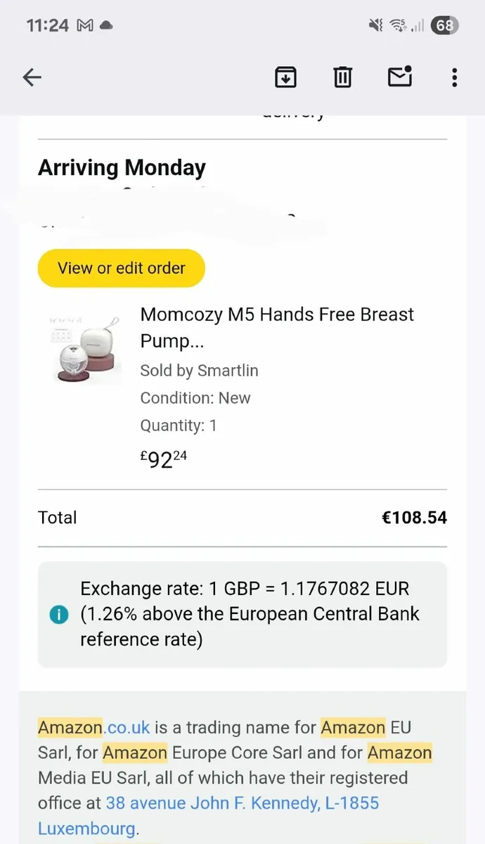 Brand new Momcozy m5 hands free pump