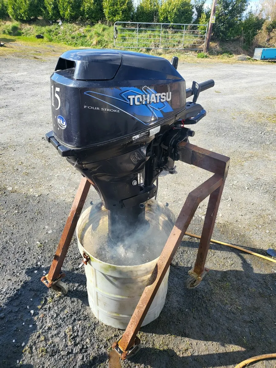 tohatsu 15hp 4 stroke longshaft tillar handle - Image 1