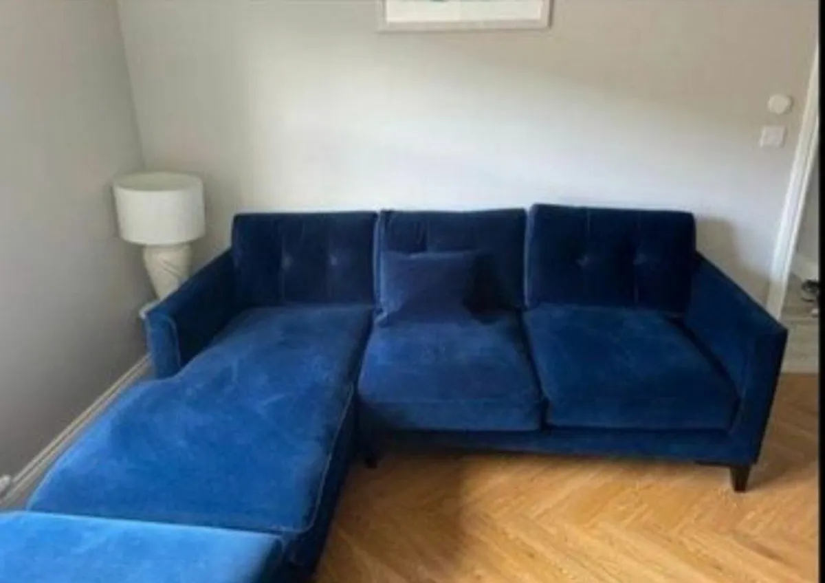 Corner Sofa and Footstool - Image 1