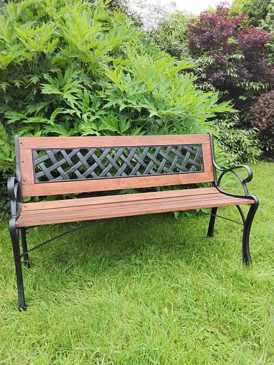 Cast iron garden bench - Image 2