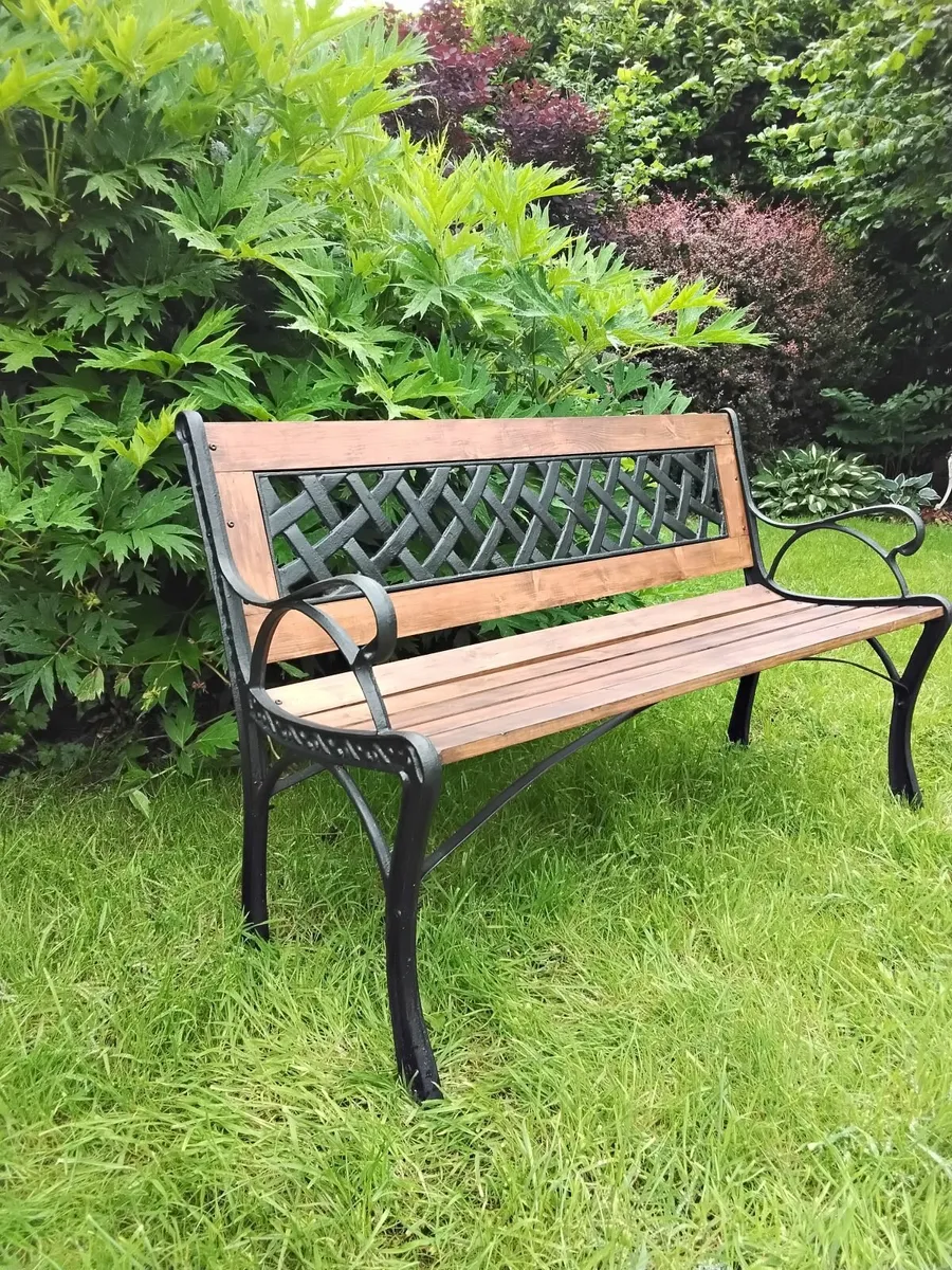 Cast iron garden bench - Image 3