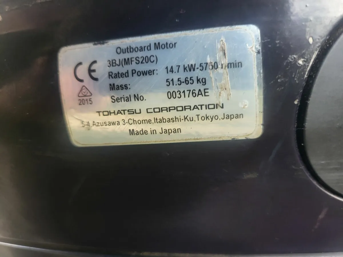 tohatsu 15hp 4 stroke longshaft tillar handle - Image 2