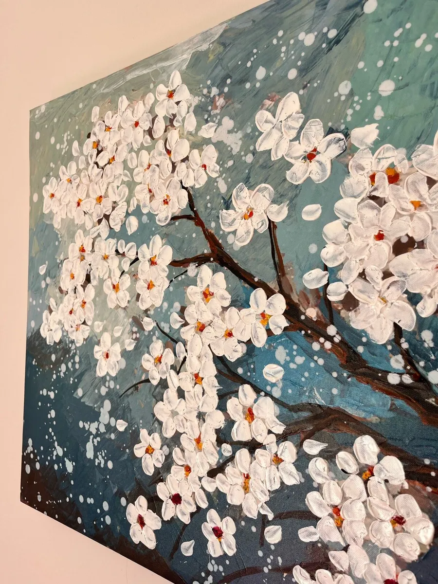 Hand-Painted Canvas Wall Art - Image 2