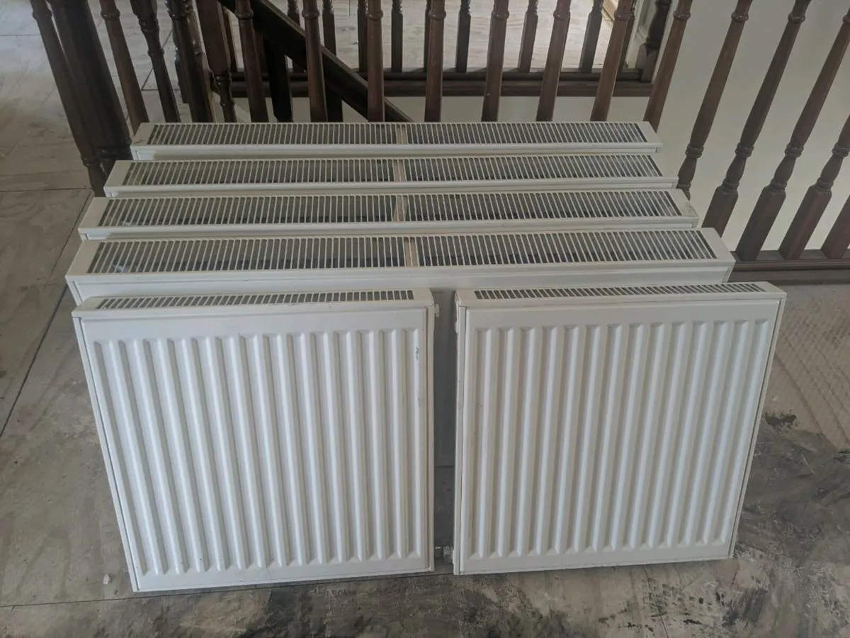 White Radiators 4 large / 2 small