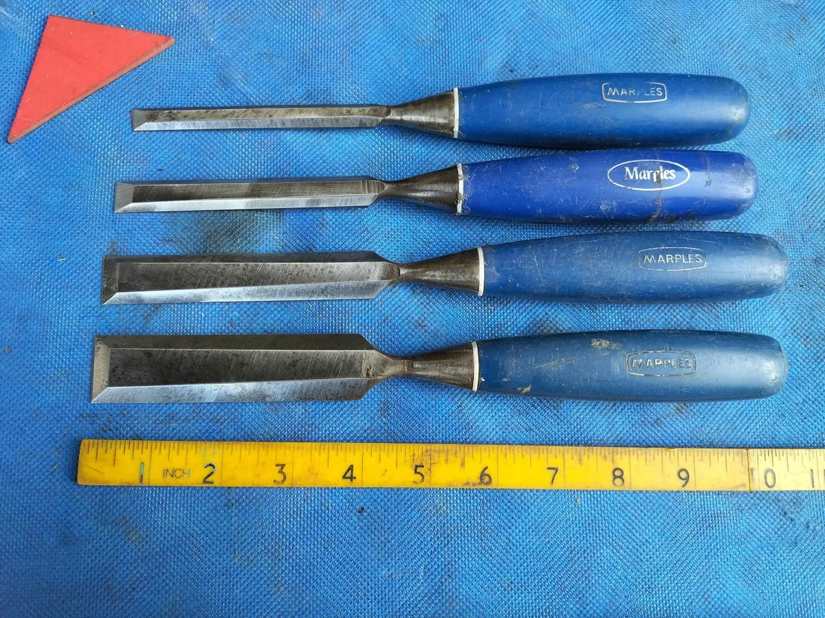 4 Bevel Edged Chisels by Marples - Image 1