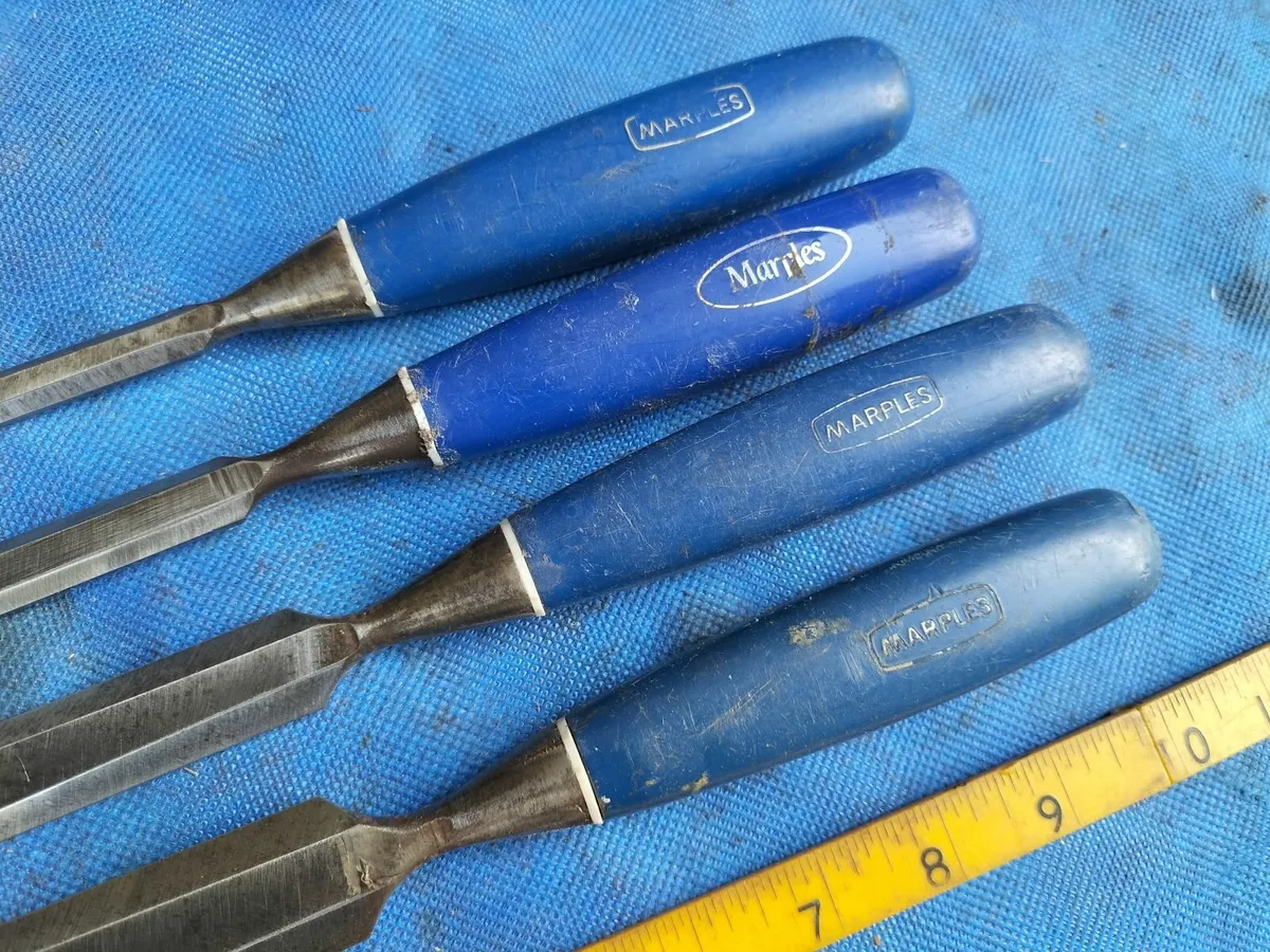 4 Bevel Edged Chisels by Marples - Image 2