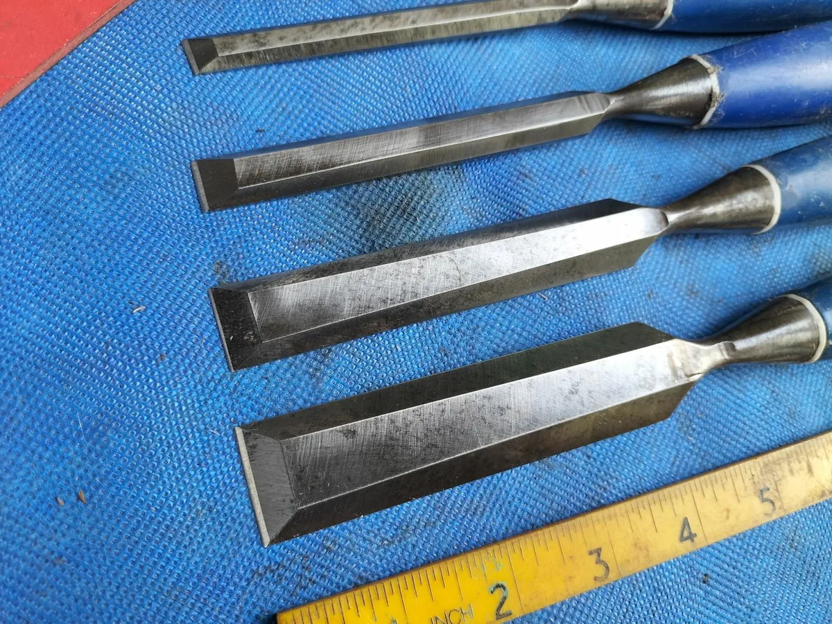 4 Bevel Edged Chisels by Marples - Image 3