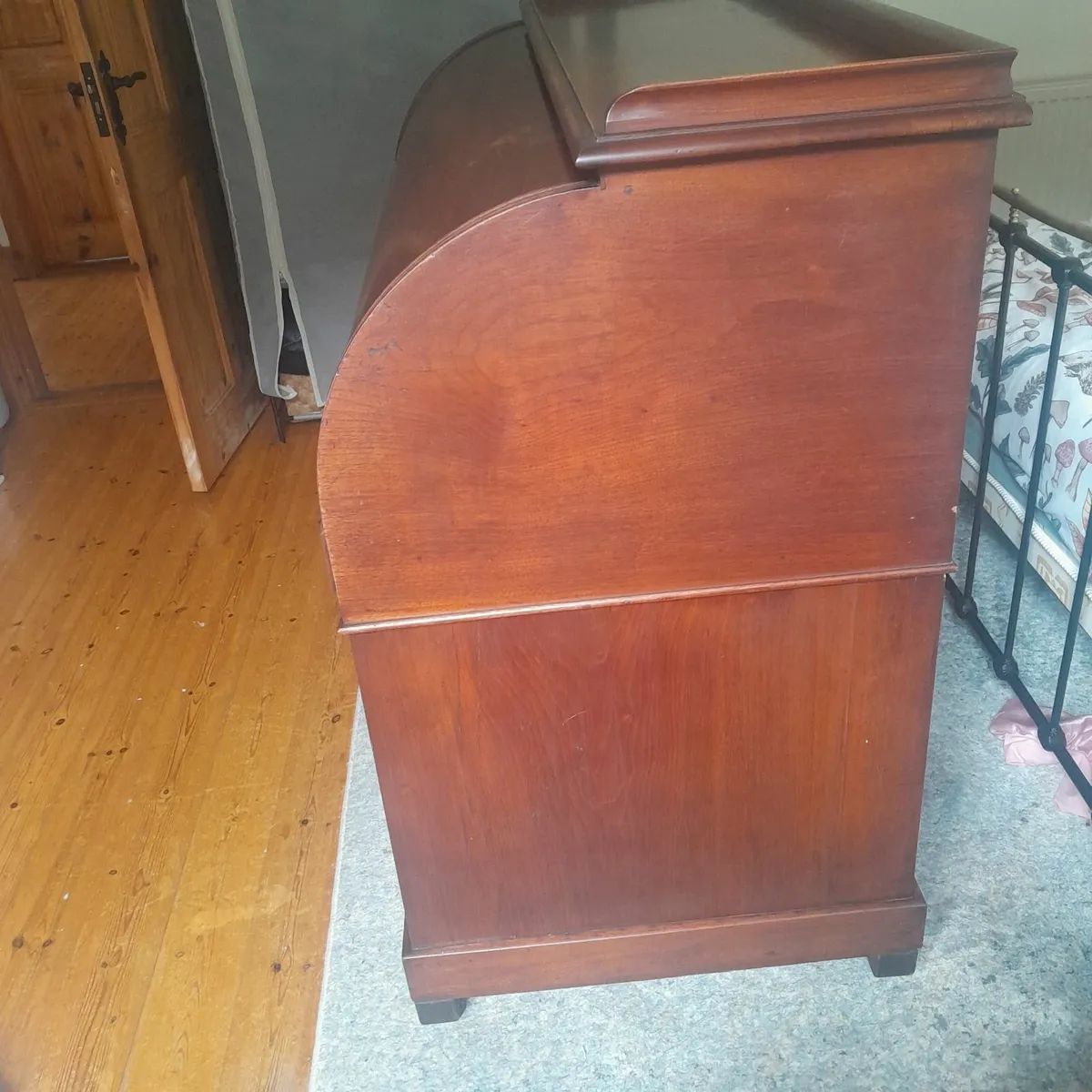 Victorian cylinder writing bureau/secretaire - Image 3