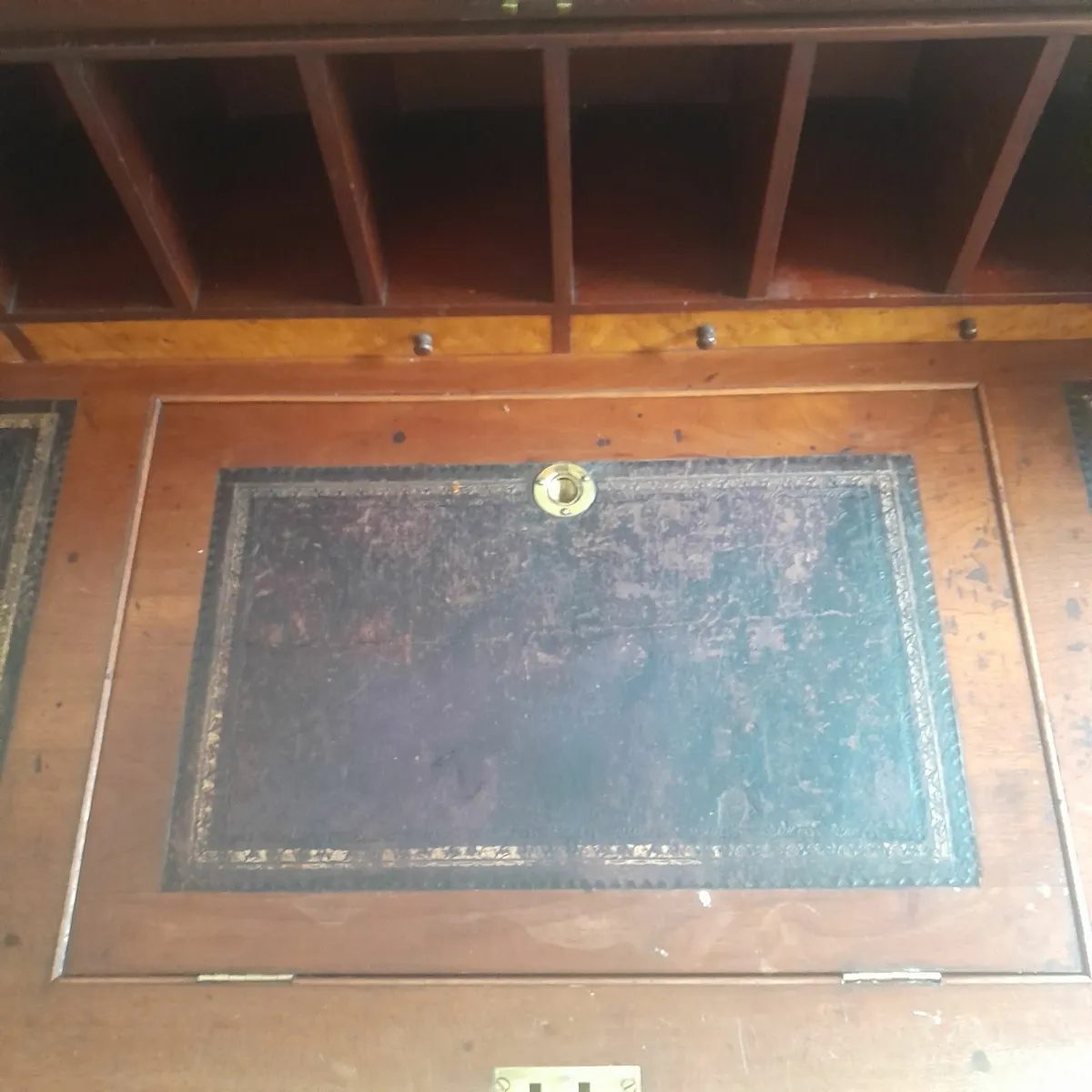 Victorian cylinder writing bureau/secretaire - Image 4