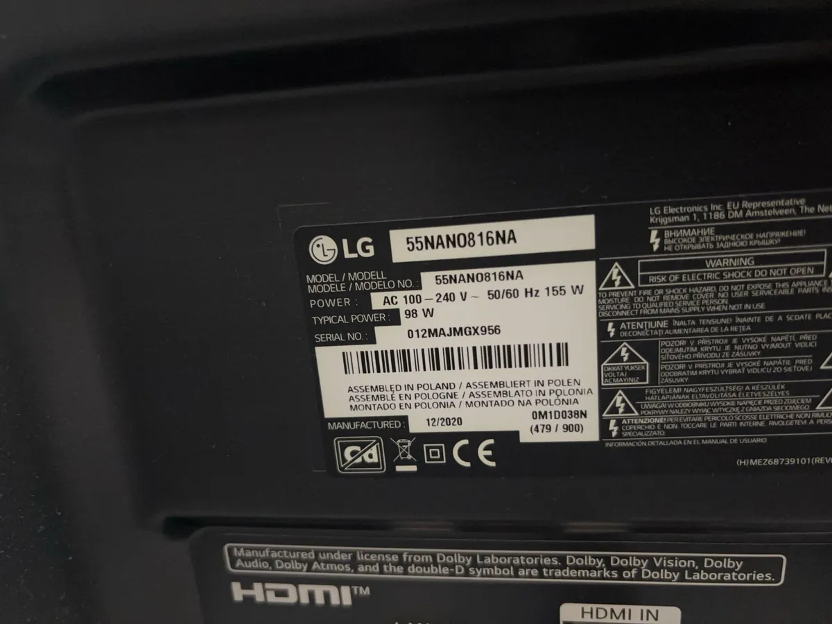 LG 55" 4K HDR Nanocell Smart TV - Image 3