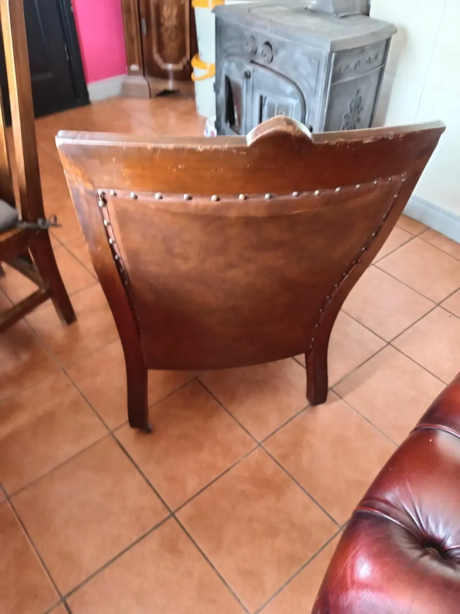 Late Victorian mahogany chair - Image 2