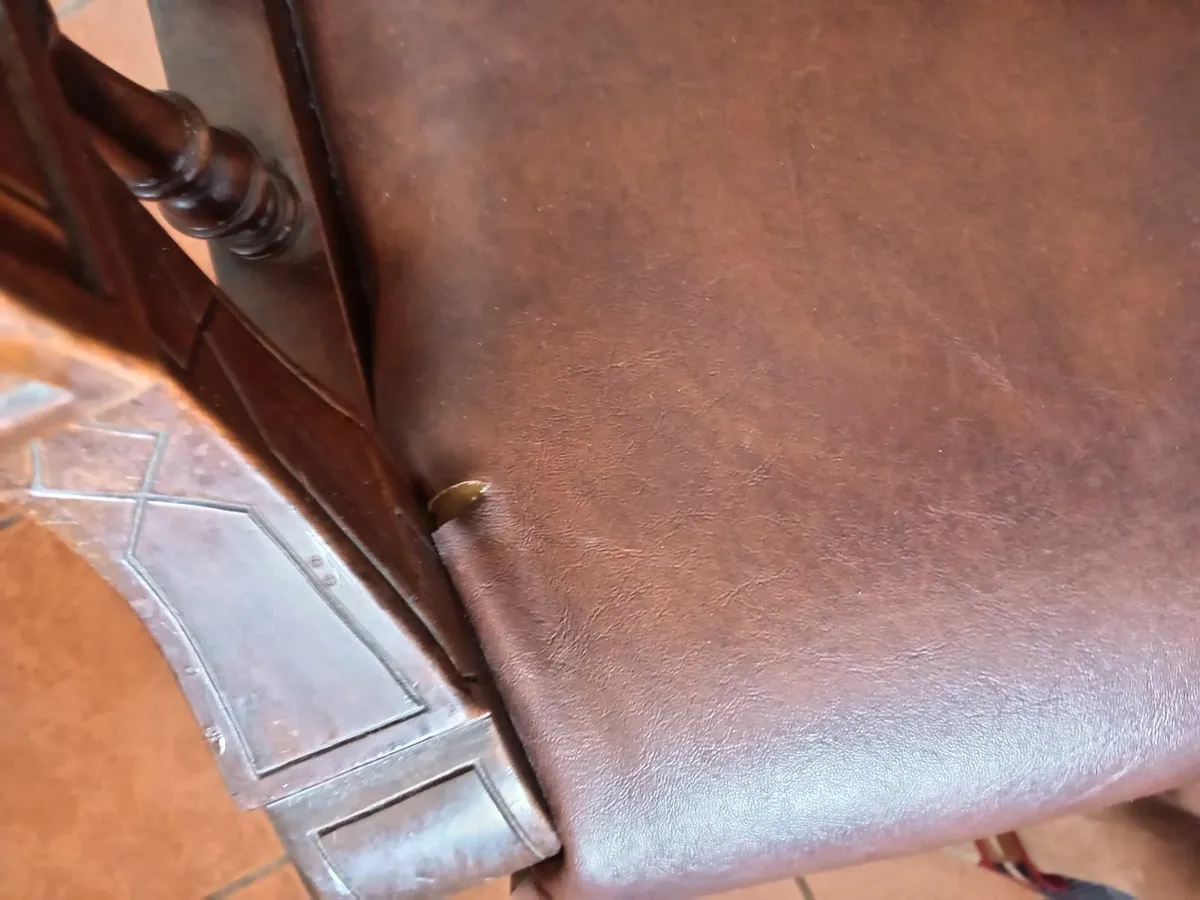 Late Victorian mahogany chair - Image 3