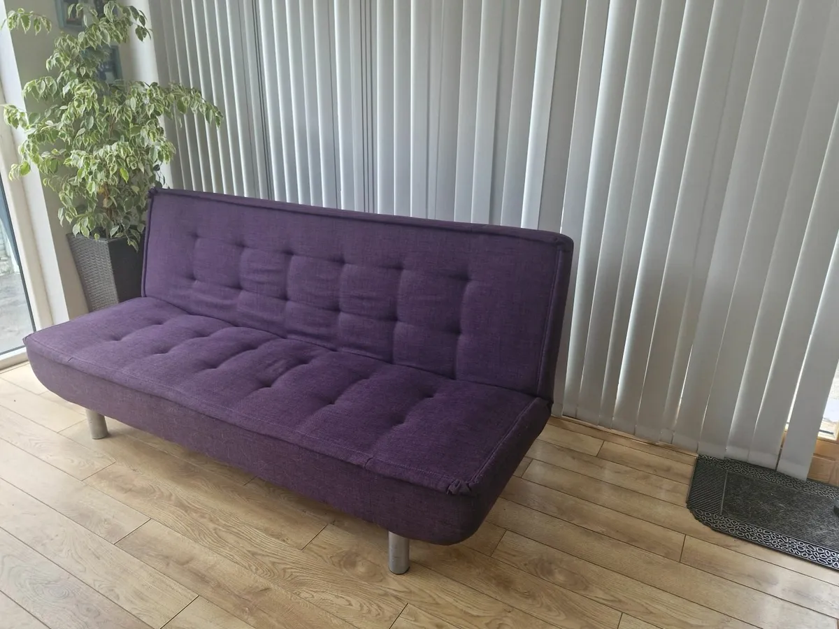 Purple Sofa bed - Image 1