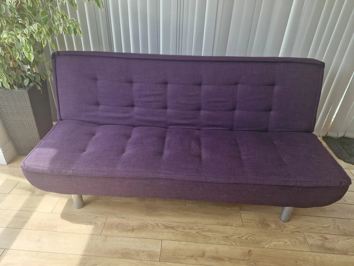 Purple Sofa bed - Image 2