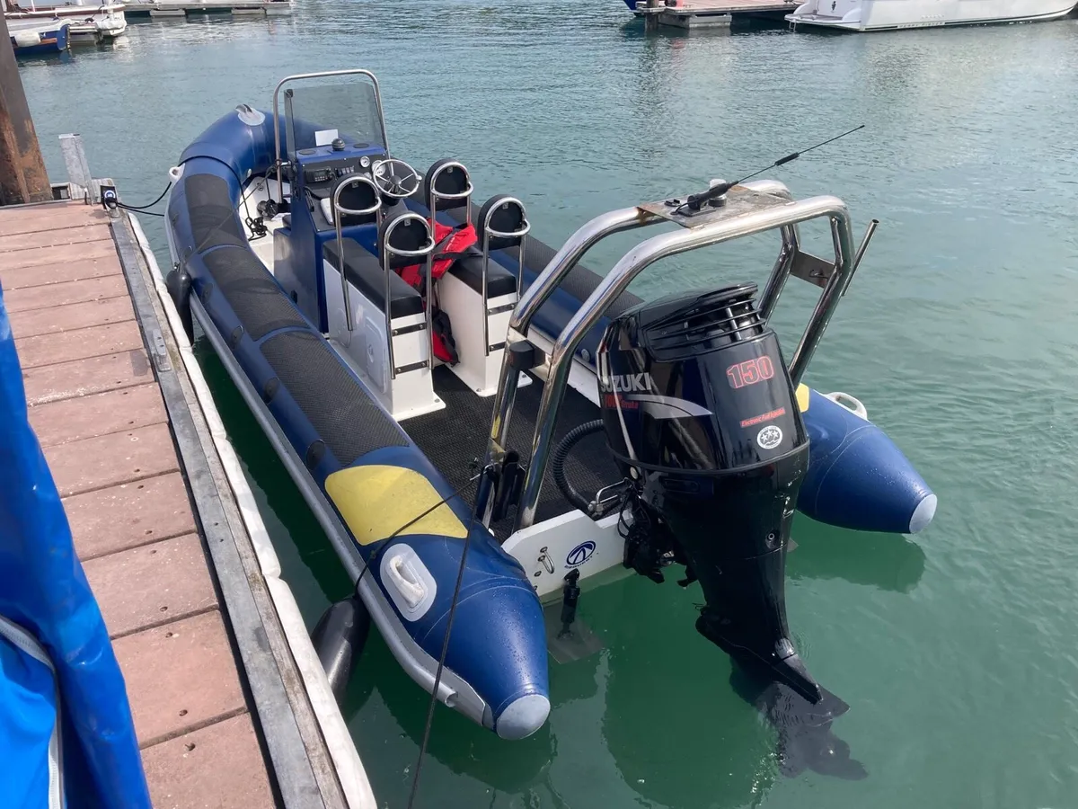 6.5 metre ribquest rib with 150hp Suzuki - Image 1
