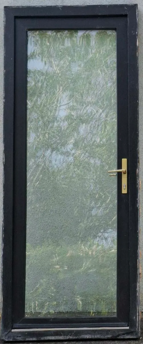 Black pvc door