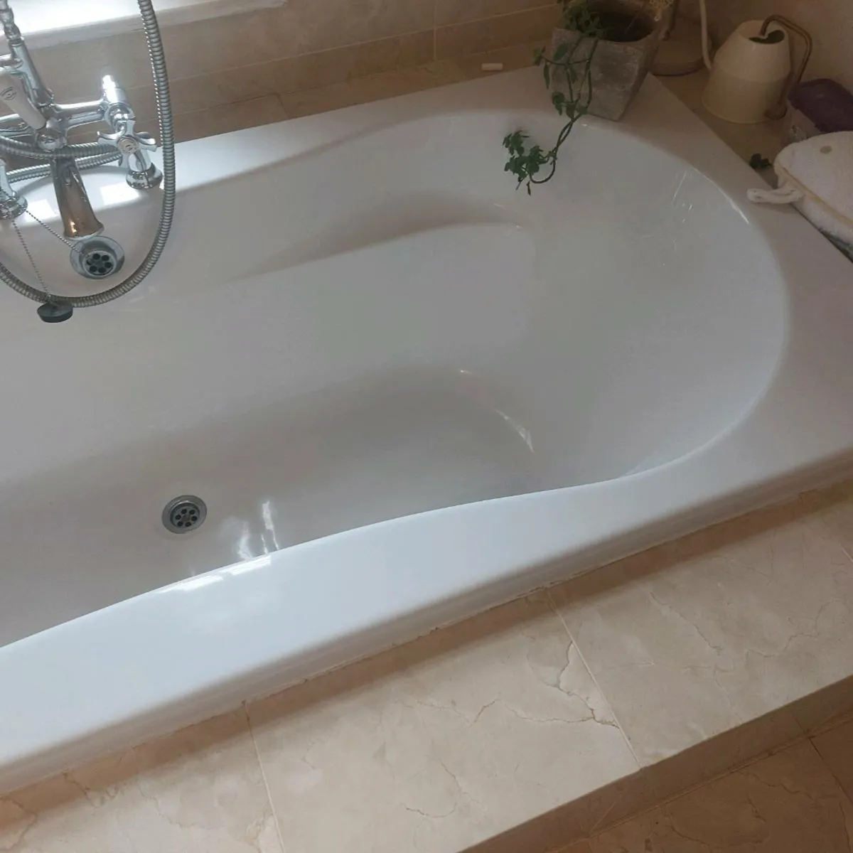 Bath double ended & Taps - Image 2